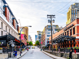  Brick warehouse turned restaurant in Yaletown