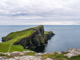 Dublin Bay cliff path near Howth with sea views and rugged headland