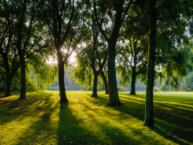Rembrandtpark at sunrise