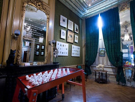 Quirky displays at the Cat Cabinet museum. Credit Jorge Royan