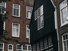 Detail of old wooden house