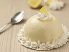 Traditional Sorrento lemon dessert Delizia al Limone