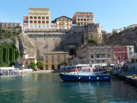 Early ferries in a quiet marina