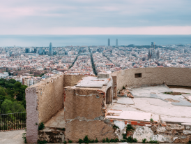 A panoramic view of Barcelona from Bunkers del Carmel
