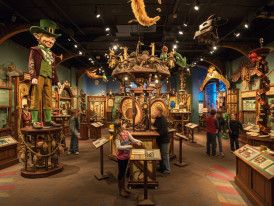 Colorful exhibit at the National Leprechaun Museum in Dublin Ireland