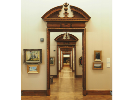 National Gallery of Ireland interior with Irish art on  display