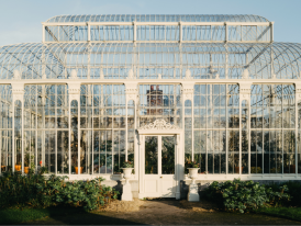 A greenhouse in the National Botanic Gardens of Ireland in Dublin