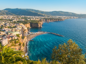 Clifftop view of Marinas on the Sorrento coastline