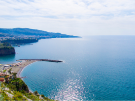 View of both gulfs close to Monastero del Deserto terrace