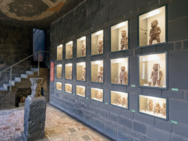 Anahuacalli museum interior display
