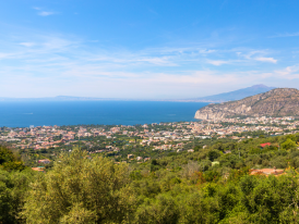 Panoramic view from Sant’Agata sui Due Golfi belvedere