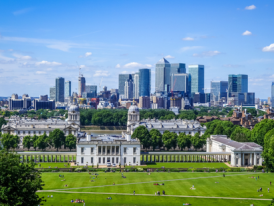 Canary Wharf View from Greenwich Park