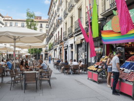 Matadero cultural center exterior (not the ideal location, lieu this more representative pic of the neighborhood)