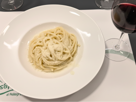 Carbonara at Trattoria Da Cesare in Monteverde