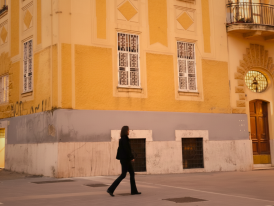 Calm Prati street near the Vatican at golden hour