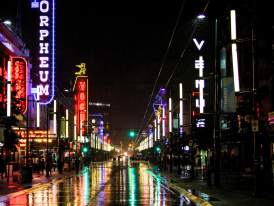 Granville Street neon clubs