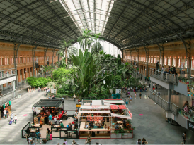 Atocha Station, the bustling gateway for day trips from Madrid
