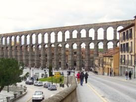 The majestic Roman aqueduct of Segovia, standing the test of time