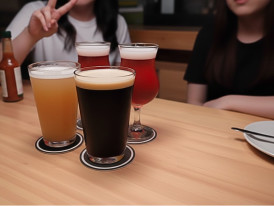 Craft beer in Itaewon. More expensive than soju, worth the variety