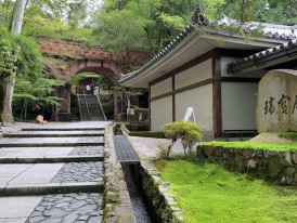Moss garden with stone paths in the quiet Nanzen-in grounds