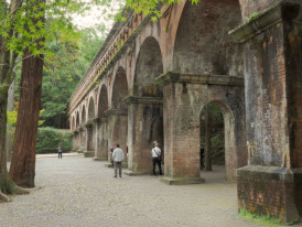 Stone aqueduct of the Lake Biwa Canal near Nanzen-ji Temple