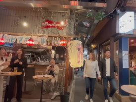 Harmonica Yokocho alley in Kichijoji with narrow walkways, lantern-lit bars, and a local atmosphere