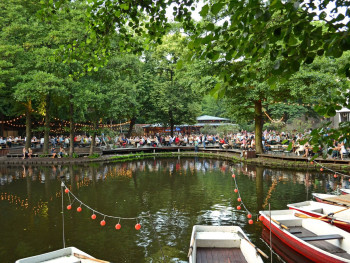 The Beer garden in Tiergarten The Beer garden in Tiergarten