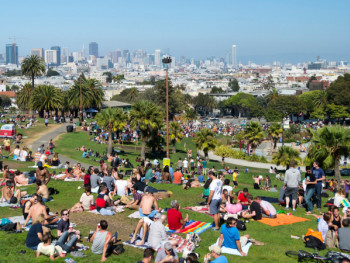 Lounge in the Sunshine of Dolores Park Lounge in the Sunshine of Dolores Park
