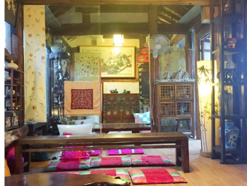 Sip tea in a traditional teahouse Sip tea in a traditional teahouse