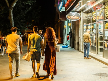 Walk through Central Madrid at night Walk through Central Madrid at night