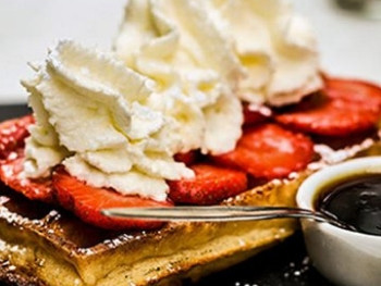 Belgian Waffles at Contrebande Belgian Waffles at Contrebande