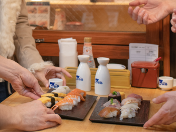 Sake food pairing on a tasting tour