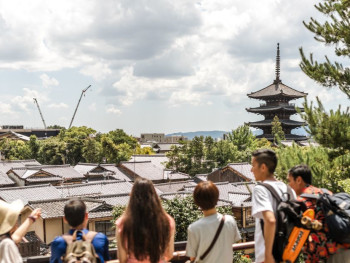 kyoto bike tours shows the whole city