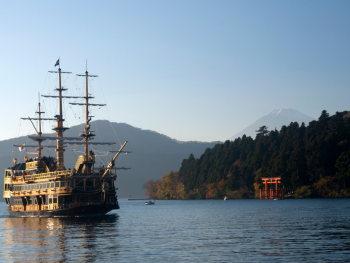 Hakone Pirate Ship cruise on Lake Ashi Hakone Pirate Ship cruise on Lake Ashi
