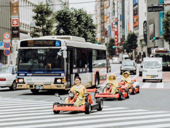 Enjoy street go-karting in Tokyo