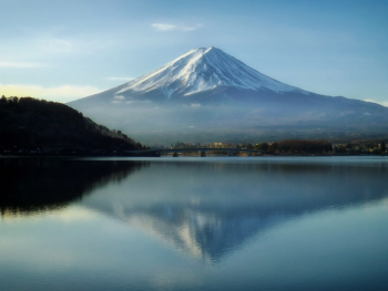 View of Mt Fuji from Lake Ashi