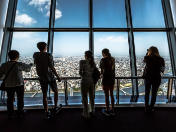 Take in the view of Tokyo on your private tour