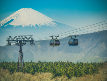 Mount Fuji from Hakone Ropeway, Japan Mount Fuji from Hakone Ropeway, Japan