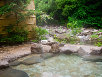Hot springs in Hakone, Japan