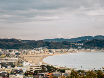 Coastal view of Kamakura, Japan