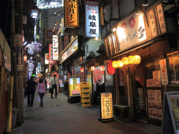 Tokyo nightlife in a nearby alley, Japan Tokyo nightlife in a nearby alley, Japan