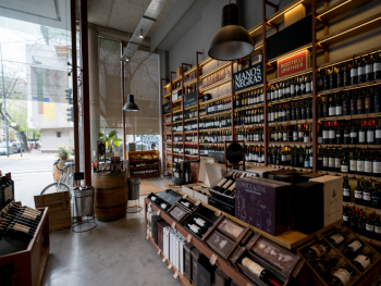 Classic wine shop in Paris, France