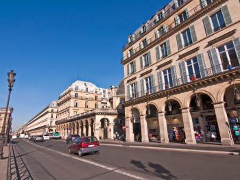 Rue de Rivoli in Paris, France Rue de Rivoli in Paris, France