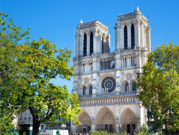 The famous Notre Dame Cathedral, the majestic heart of