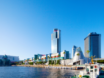 The waterfront hotels offer captivating views