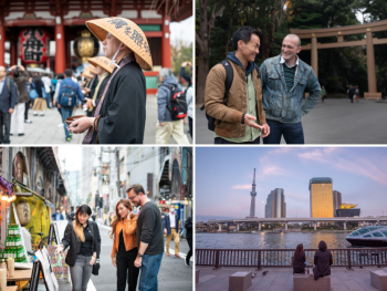 Asakusa Senso-ji Temple and the futuristic Tokyo Skytre