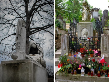 Graves in Cemetery