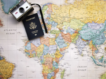Passport and Map