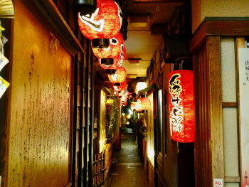 Narrow traditional alley in Hozenji Yokocho with red lanterns hanging overhead and tiny restaurant entrances Photo by Darina on Unsplash Narrow traditional alley in Hozenji Yokocho with red lanterns hanging overhead and tiny restaurant entrances Photo by Darina on Unsplash