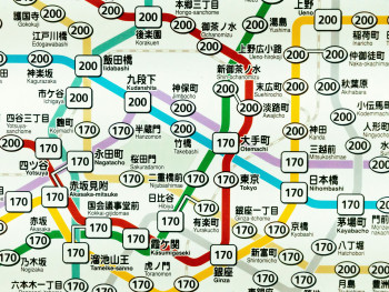 Detailed rail map highlighting key connections between major stations. Photo by Jackie Alexander on Unsplash